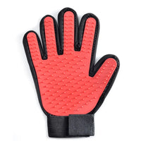 PET GROOMING GLOVE - SOFT AND EFFICIENT HAIR REMOVER FOR DOGS AND CATS-Red-State of Style