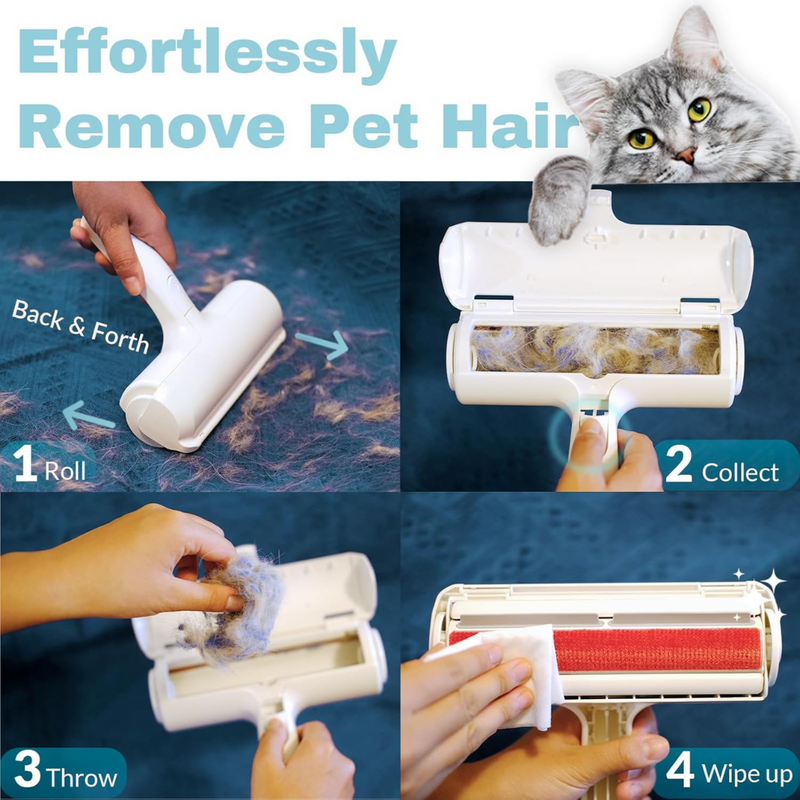 Pet Hair Remover - Self-Cleaning Lint Roller for Pets-White-State of Style