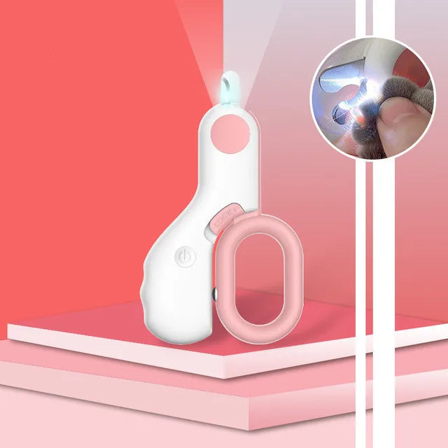 Pet Nail Trimmer with LED Light - GlowTrim-Pink-State of Style