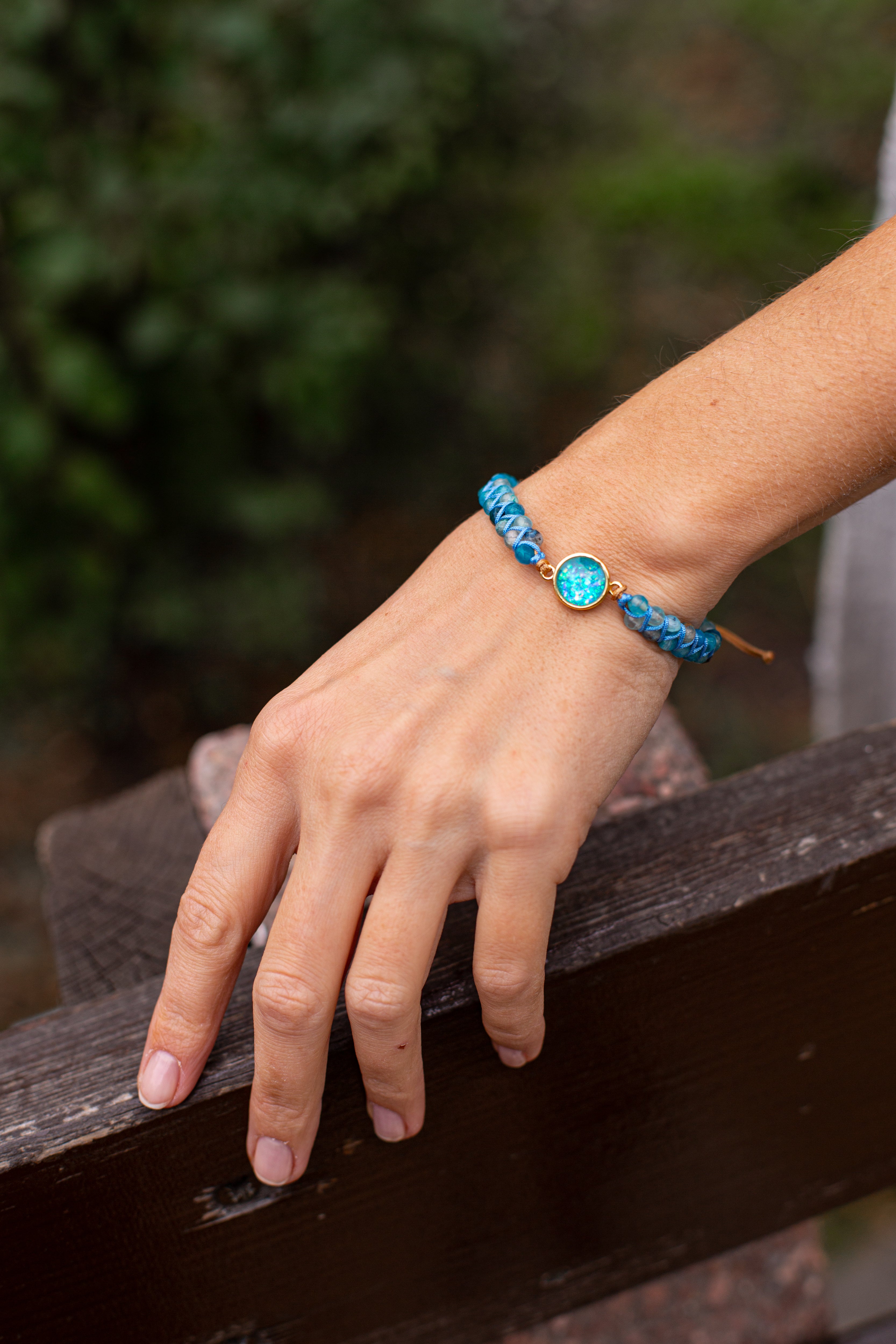 Hypnotic Blue Opal Bracelet - Liora