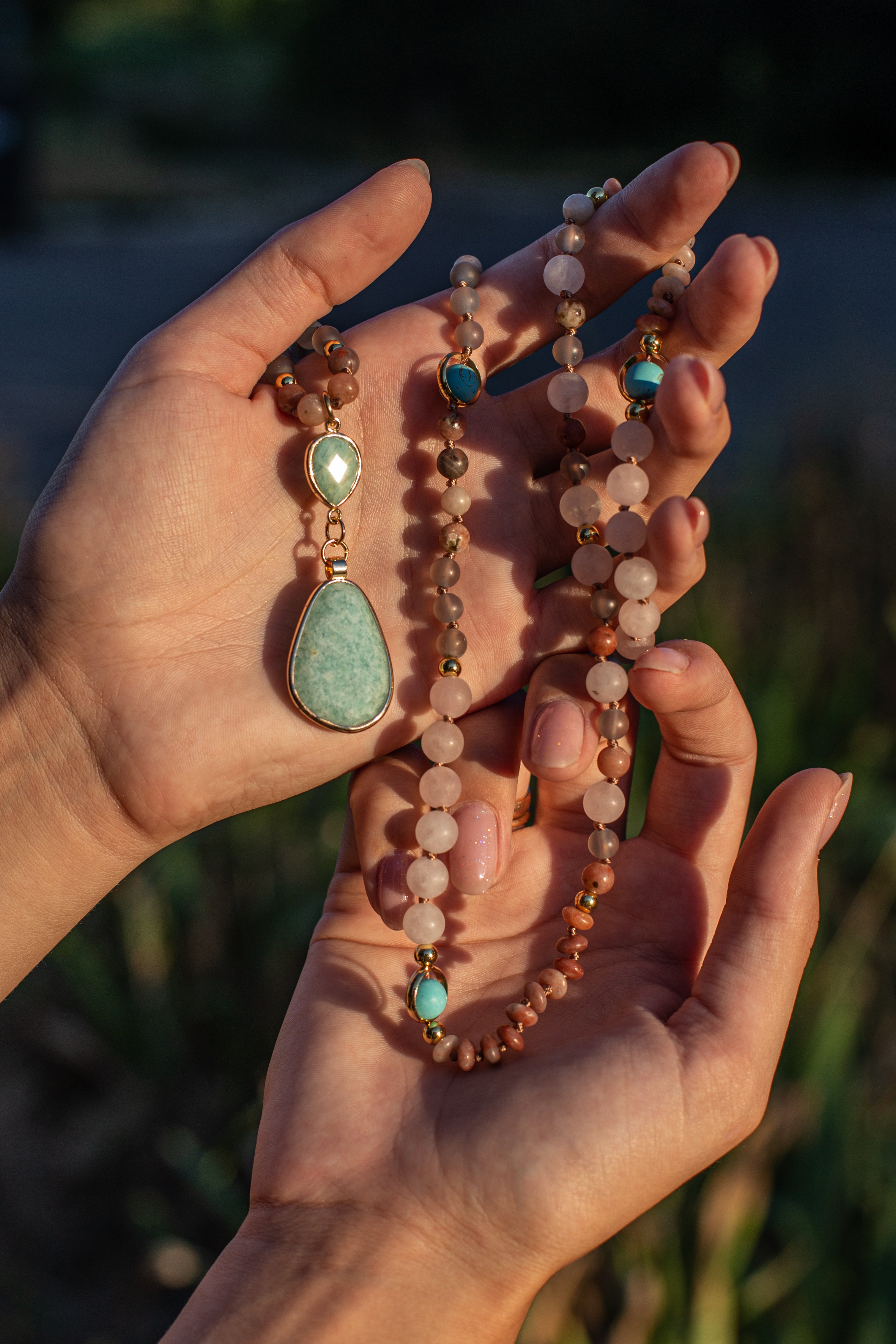 Deep Cleansing Pastel Mala Necklace - Aurielle