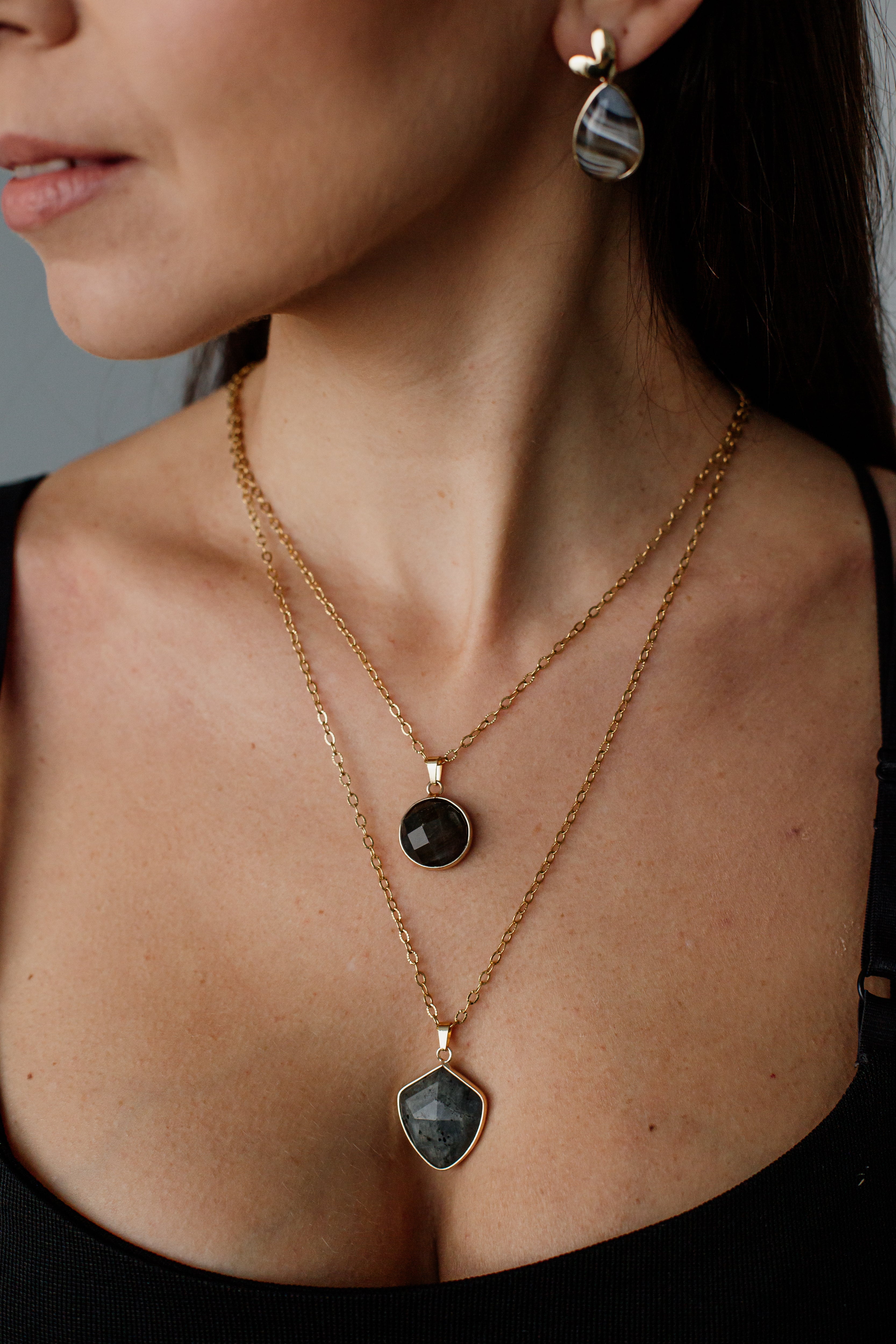 Labradorite Protection Necklace - Valoria