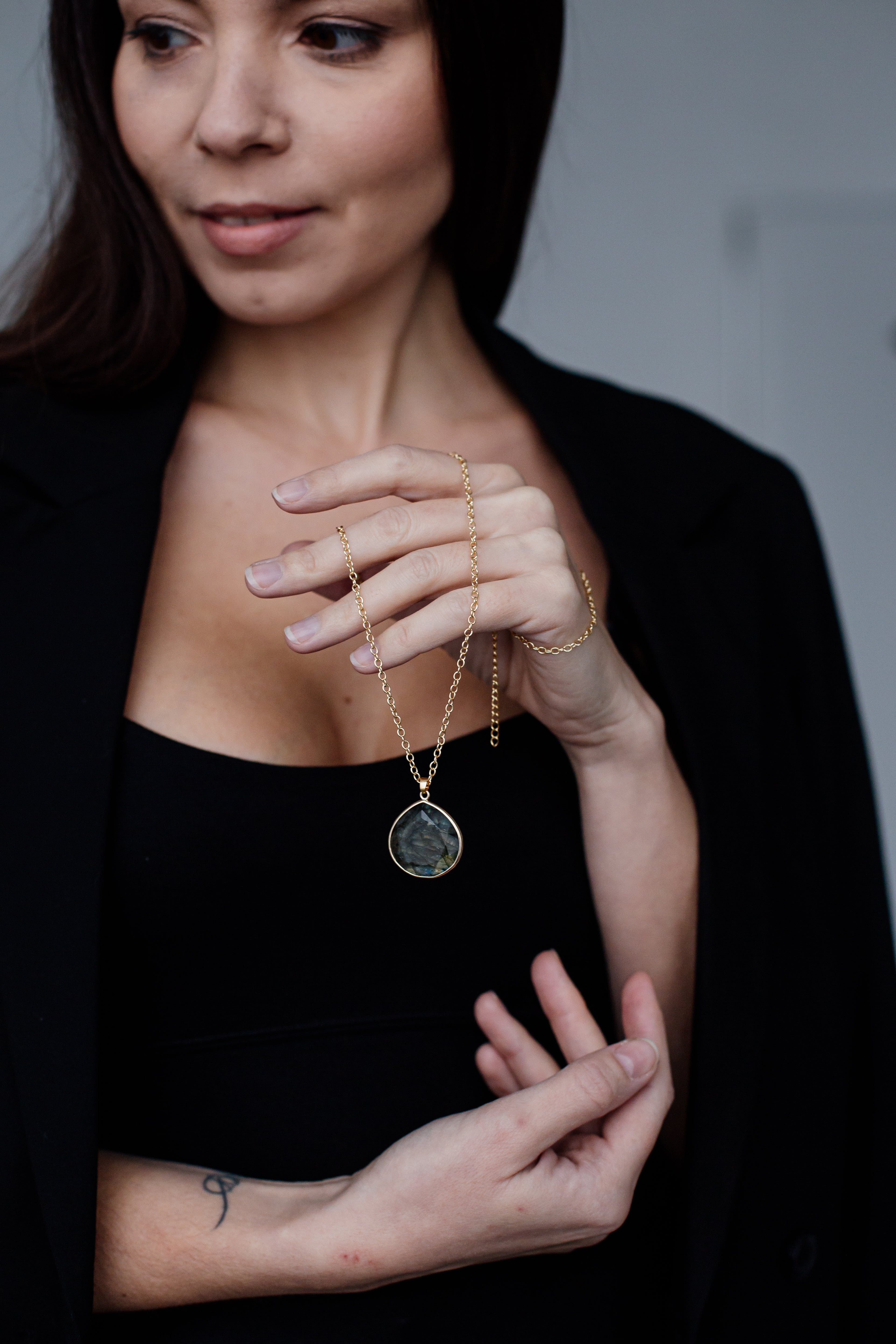 Labradorite Aura Necklace - Selene