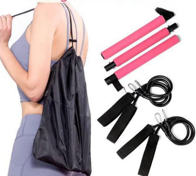 Pilates Bar Set - PilatesCore-Pink-State of Style