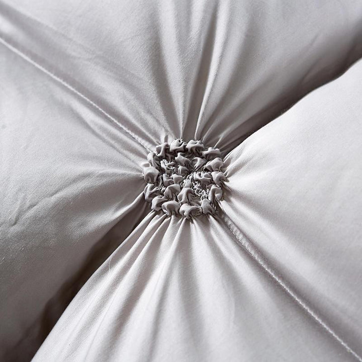 Piped Duvet made of 100% Goose Down - PlumeLux-Grey-200x230cm 3kg-State of Style