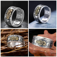Pixiu Good Luck Ring | Adjustable Gold Ring-State of Style