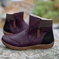Plain Coloured Ankle Boots - WarmStep-Purple-3.0-State of Style