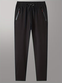Plain Joggers with Zip Details - Milan-XS-Black-State of Style