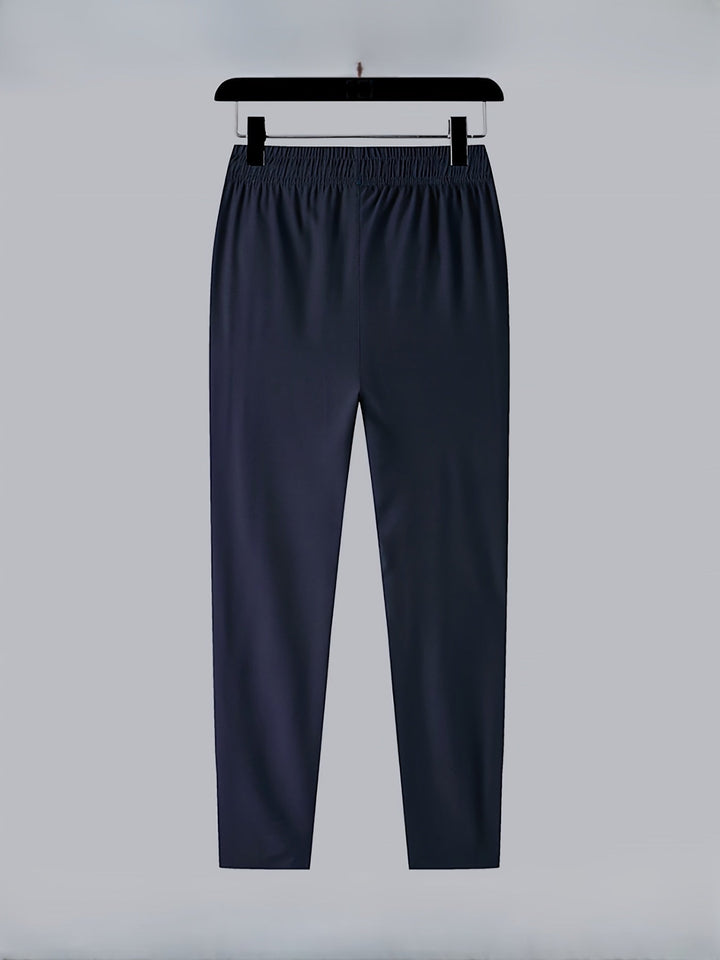 Plain Joggers with Zip Details - Milan-XS-Black-State of Style