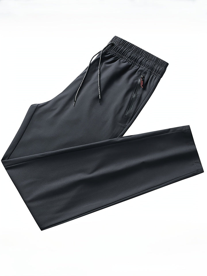 Plain Joggers with Zip Details - Milan-XS-Black-State of Style