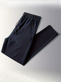 Plain Joggers with Zip Details - Milan-XS-Black-State of Style