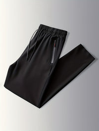 Plain Joggers with Zip Details - Milan-XS-Black-State of Style