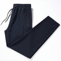 Plain Jogging Trousers with Zip Details - Milan-Marine blue-XS-State of Style