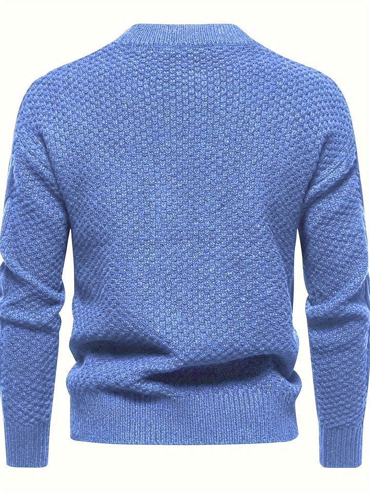 Plain Knitted Jumper for Men - Theo-Black-XS-State of Style