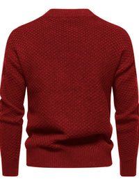 Plain Knitted Jumper for Men - Theo-Black-XS-State of Style