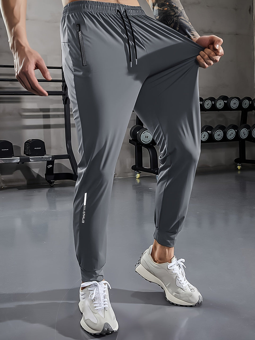 Plain Men’s Sports Pants with Pockets - Niels-Black Style 1-2XS-State of Style