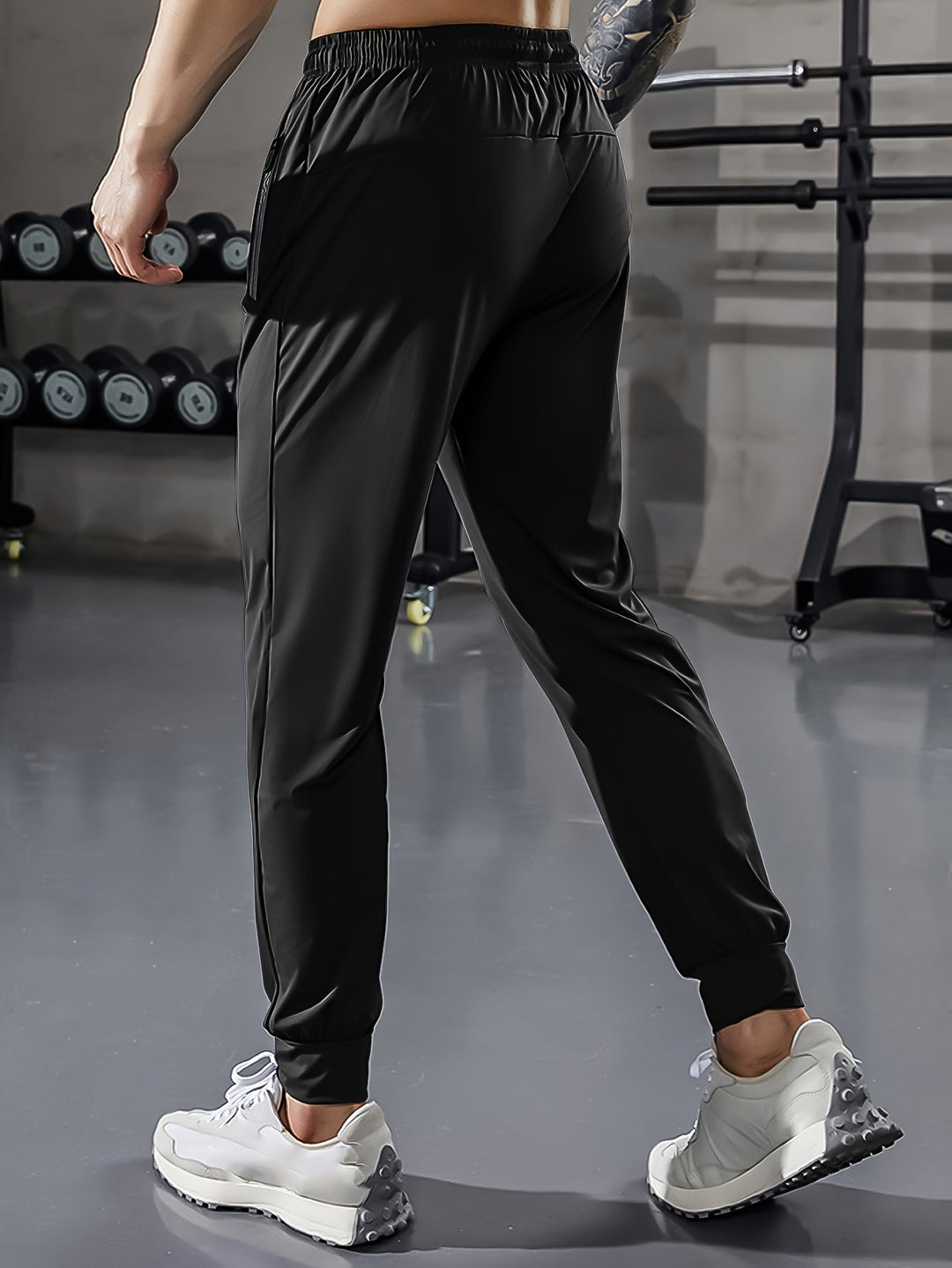 Plain Men’s Sports Pants with Pockets - Niels-Black Style 1-2XS-State of Style