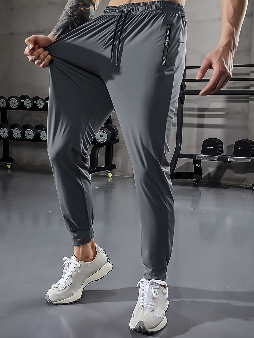 Plain Men’s Sports Pants with Pockets - Niels-Black Style 1-2XS-State of Style