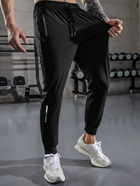 Plain Men's Sports Trousers with Pockets - Niels-Black Style 1-2XS-State of Style