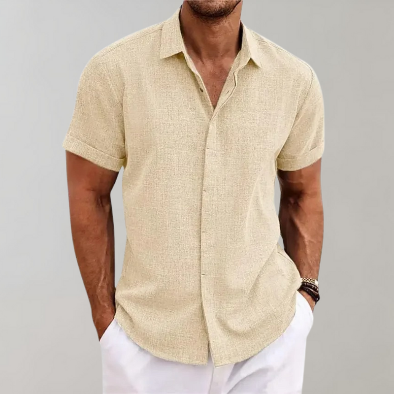 Plain Polo Shirt for Men - Dante-Apricot-S-State of Style