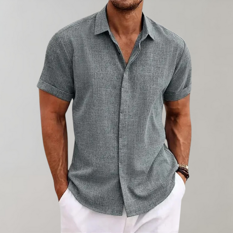 Plain Polo Shirt for Men - Dante-Grey-S-State of Style