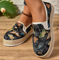 Platform Espadrilles with Floral Print – Fleur-3-State of Style