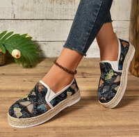 Platform Espadrilles with Floral Print – Fleur-3-State of Style