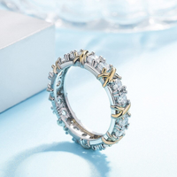 Platinum Love Cross Ring – Auryn-15-State of Style