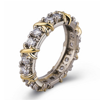 Platinum Love Cross Ring – Auryn-15-State of Style