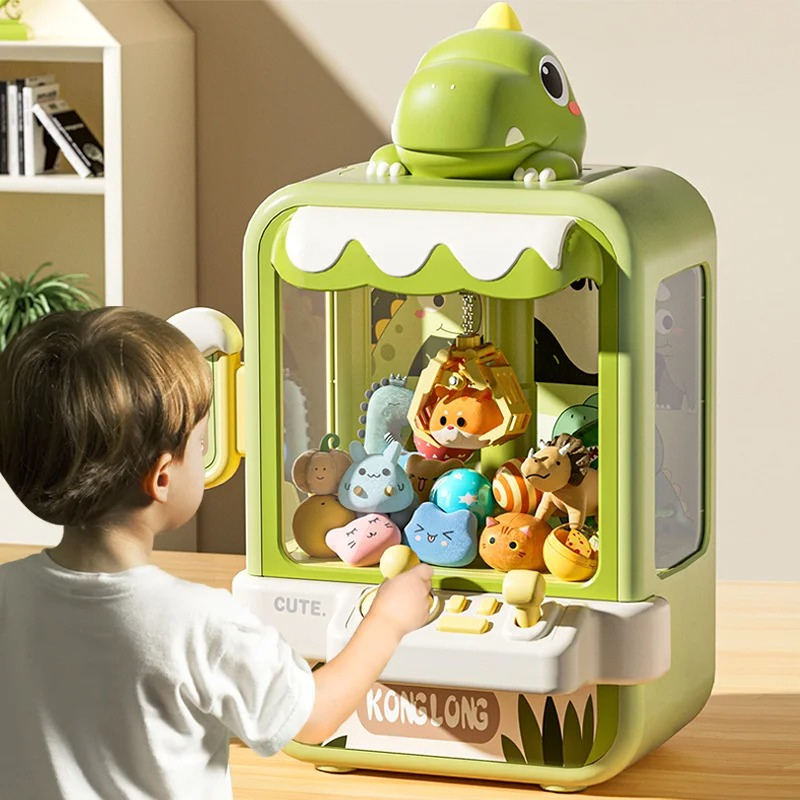 Playful Arcade Claw Machine for Kids - GripAdventure-Green Dino-S-State of Style