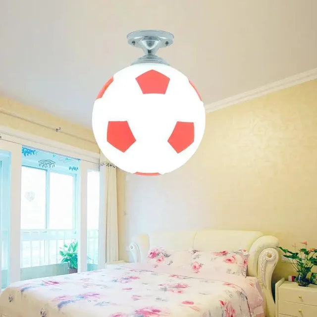 Playful Football Ceiling Lamp - GoalBright-Football Black-State of Style