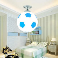 Playful Football Ceiling Lamp - GoalBright-Football Blue-State of Style