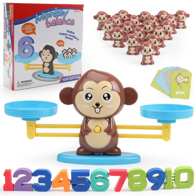 Playful Math Skills with the Monkey Scale - MonkeyMath-State of Style