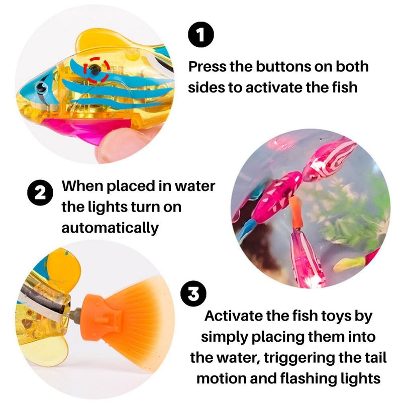 Playset for Cats - AquaPurr-3 Fish Toys (67% DISCOUNT)-State of Style