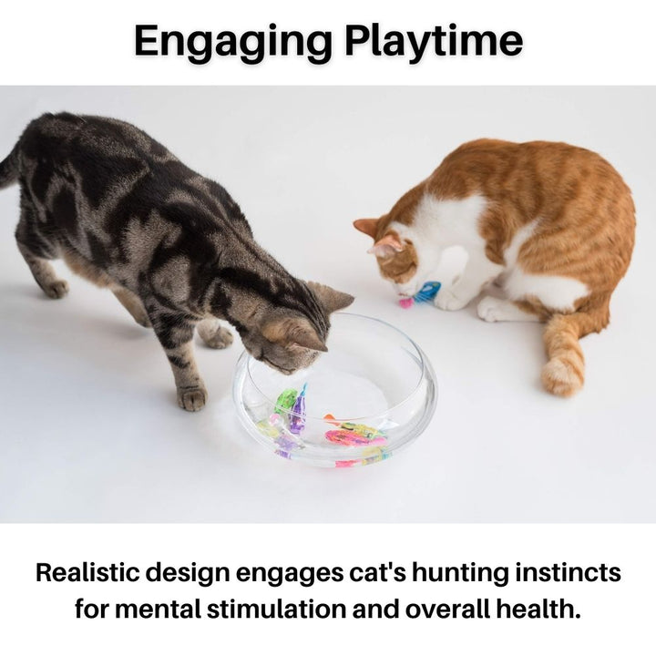 Playset for Cats - AquaPurr-3 Fish Toys (67% DISCOUNT)-State of Style