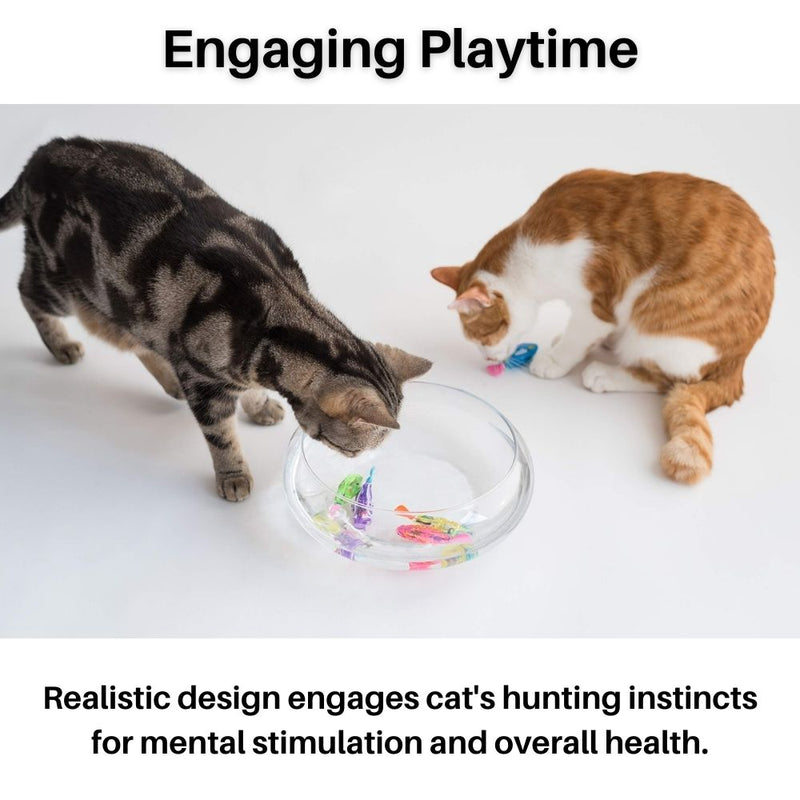 Playset for Cats - AquaPurr-3 Fish Toys (67% DISCOUNT)-State of Style