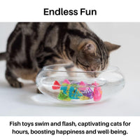 Playset for Cats - AquaPurr-3 Fish Toys (67% DISCOUNT)-State of Style
