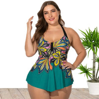 Plus-Size Backless Beach Babe Duo-Green-2XL-State of Style