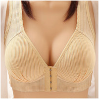 Plus Size Buckle Front Push-Up Bra – Wire-Free & Comfortable-Skin-12B-State of Style