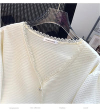 Plus Size Casual T-Shirt Cardigan-Beige-6XL-State of Style