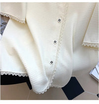 Plus Size Casual T-Shirt Cardigan-Beige-6XL-State of Style