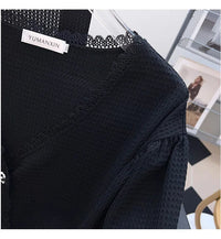 Plus Size Casual T-Shirt Cardigan-Beige-6XL-State of Style