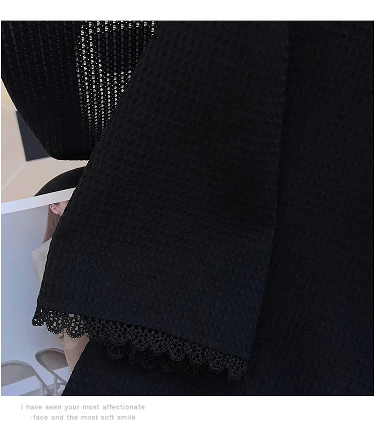 Plus Size Casual T-Shirt Cardigan-Beige-6XL-State of Style