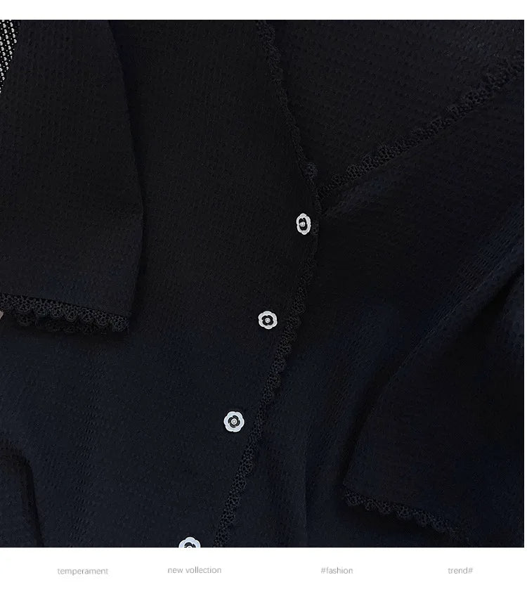 Plus Size Casual T-Shirt Cardigan-Beige-6XL-State of Style