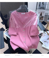 Plus Size Casual T-Shirt Cardigan-Beige-6XL-State of Style