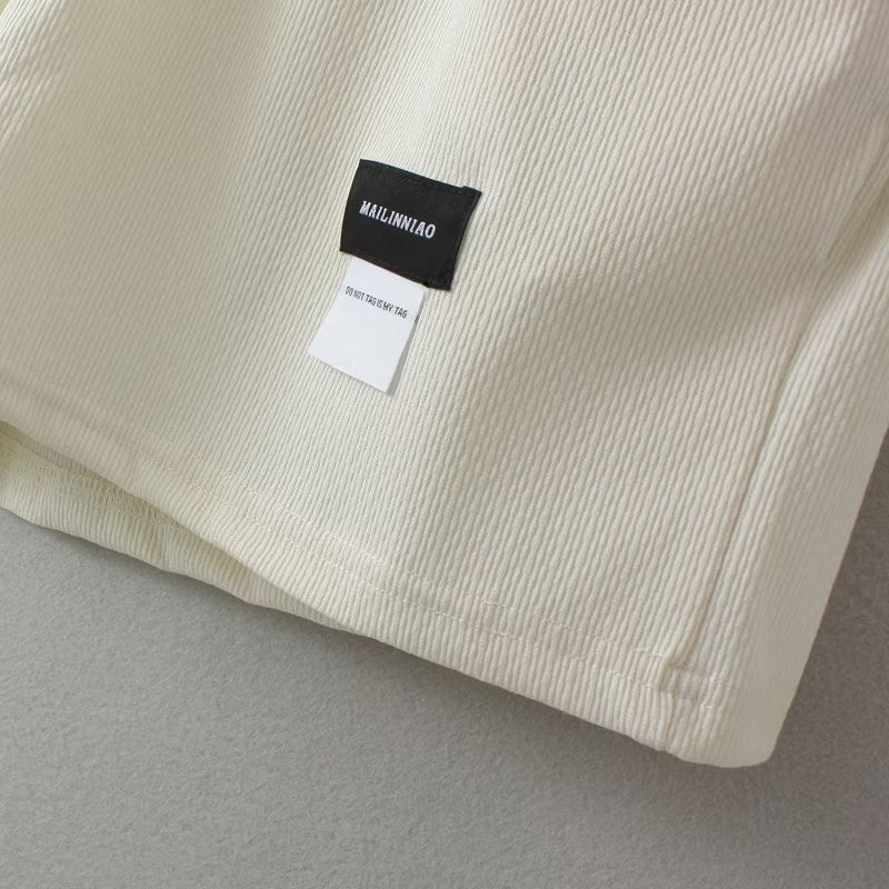 Plus Size Comfort Flow Shorts with Elastic Waistband-Beige-2XL-State of Style