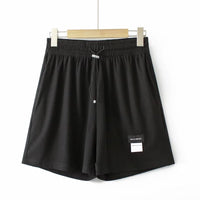 Plus Size Comfort Flow Shorts with Elastic Waistband-Black-2XL-State of Style