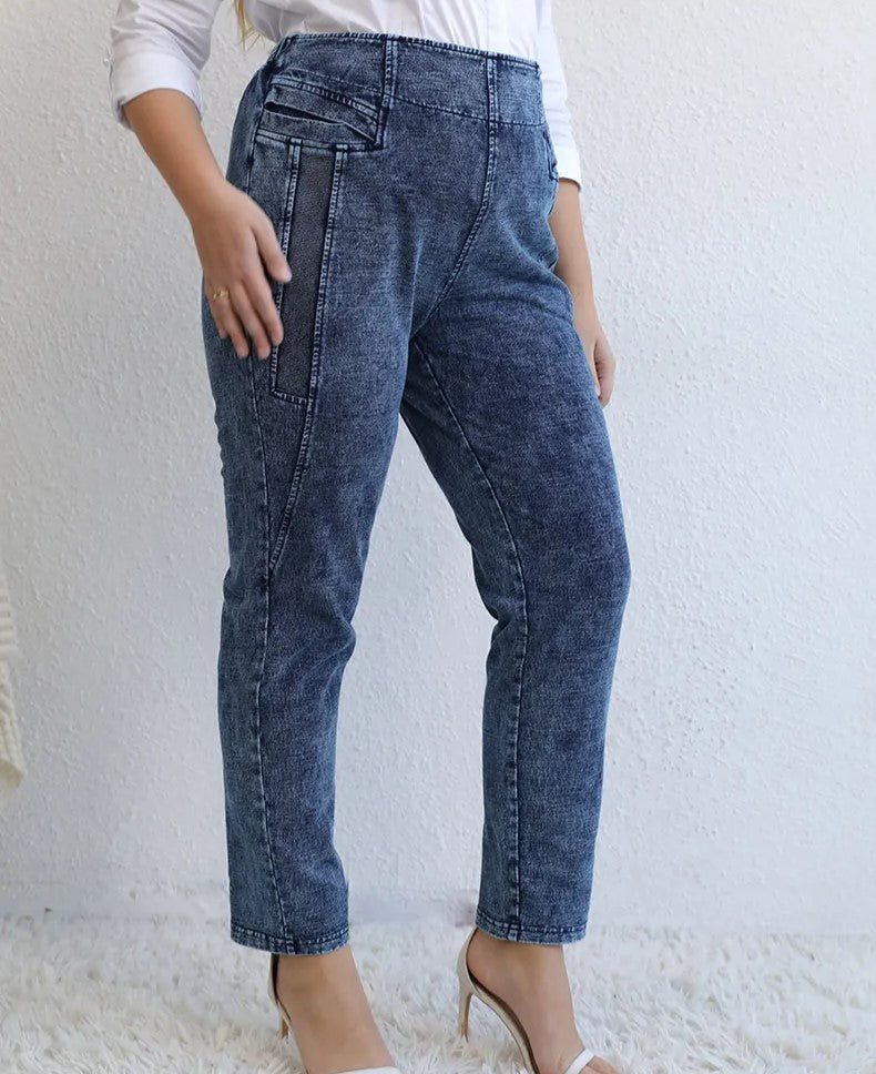 Plus Size Cotton Mom Jeans – Stylish, Elegant & Comfortable-50-State of Style