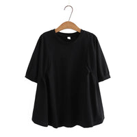 Plus Size Curve Comfort Spring T-Shirt-Black-2XL-State of Style