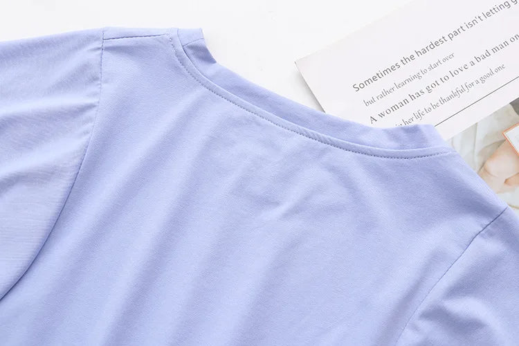 Plus Size Curve Comfort Spring T-Shirt-White-2XL-State of Style